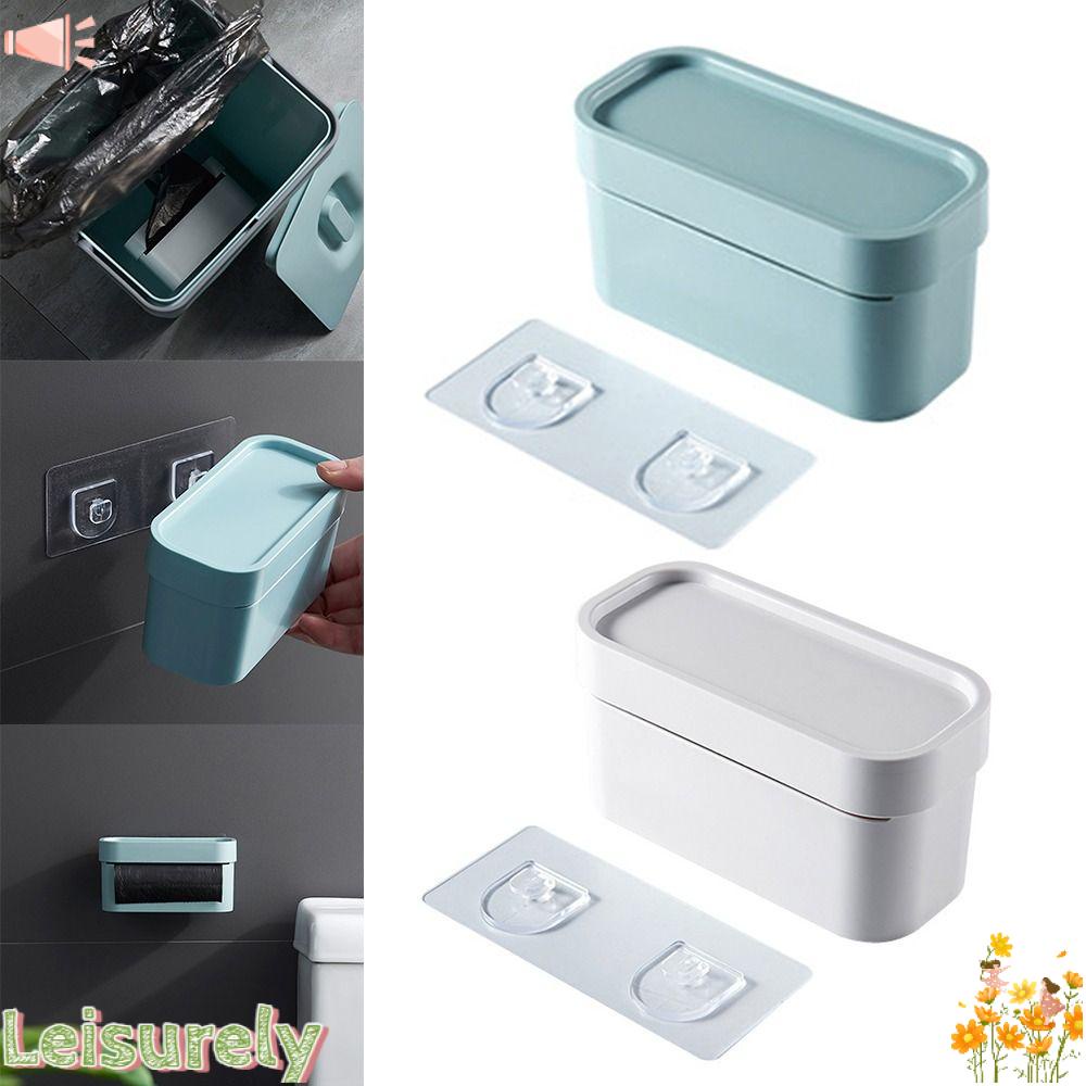 LEILY Giá Đỡ Cuộn Túi Rác Gắn Tường Bằng ABS Chất Lượng Cao Không Đục Lỗ Cho Nhà Bếp