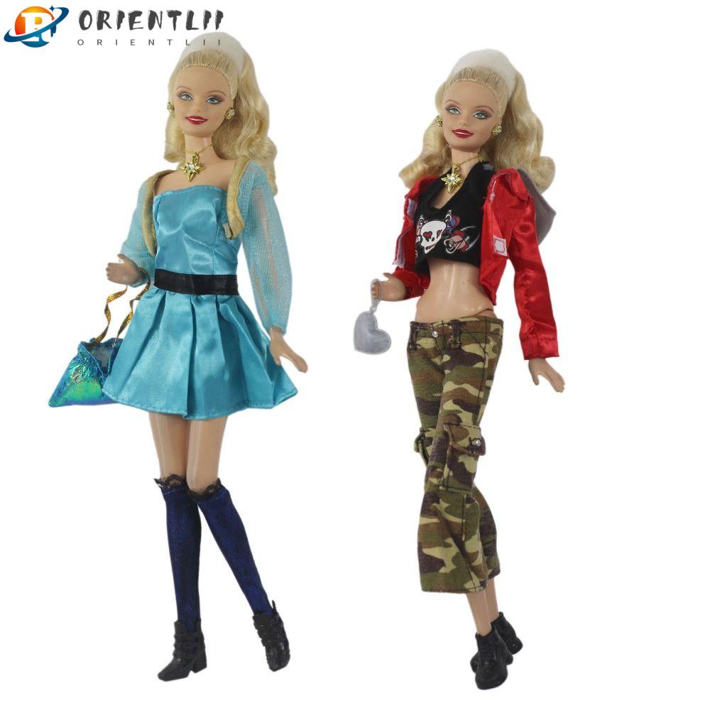ORIENTLII Bộ Áo Khoác + Quần Dài Thời Trang Cho Búp Bê BJD 1 / 6