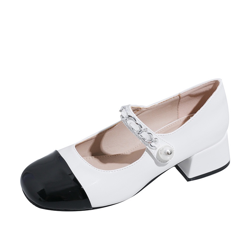 Sandal Cao Gót Mũi Vuông Hở Ngón Cài Khóa Phong Cách Thời Trang Pháp Dành Cho Nữ