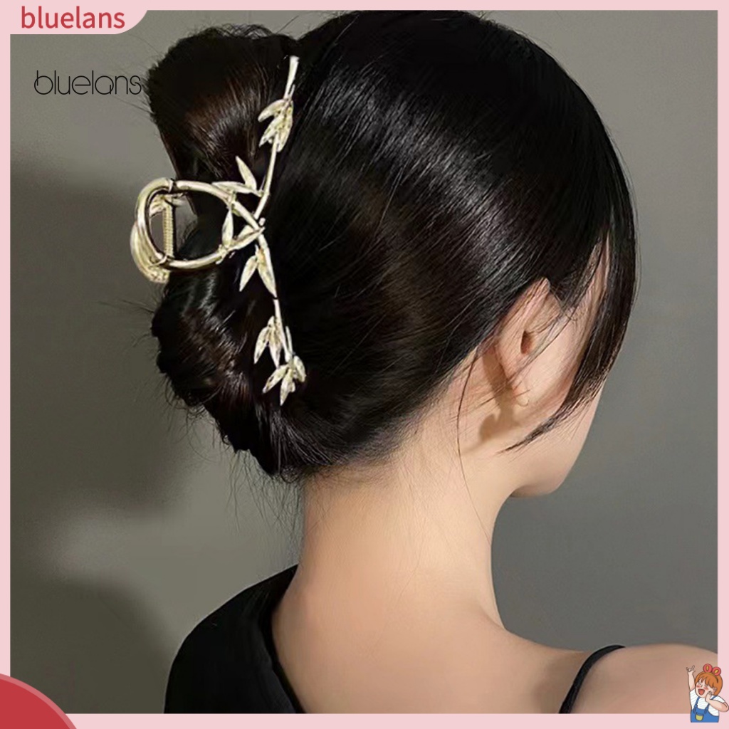 Bluelans Kẹp Tóc Càng Cua / Ngôi Sao / Nơ Bằng Kim Loại Kiểu Gợn Sóng Hình Học