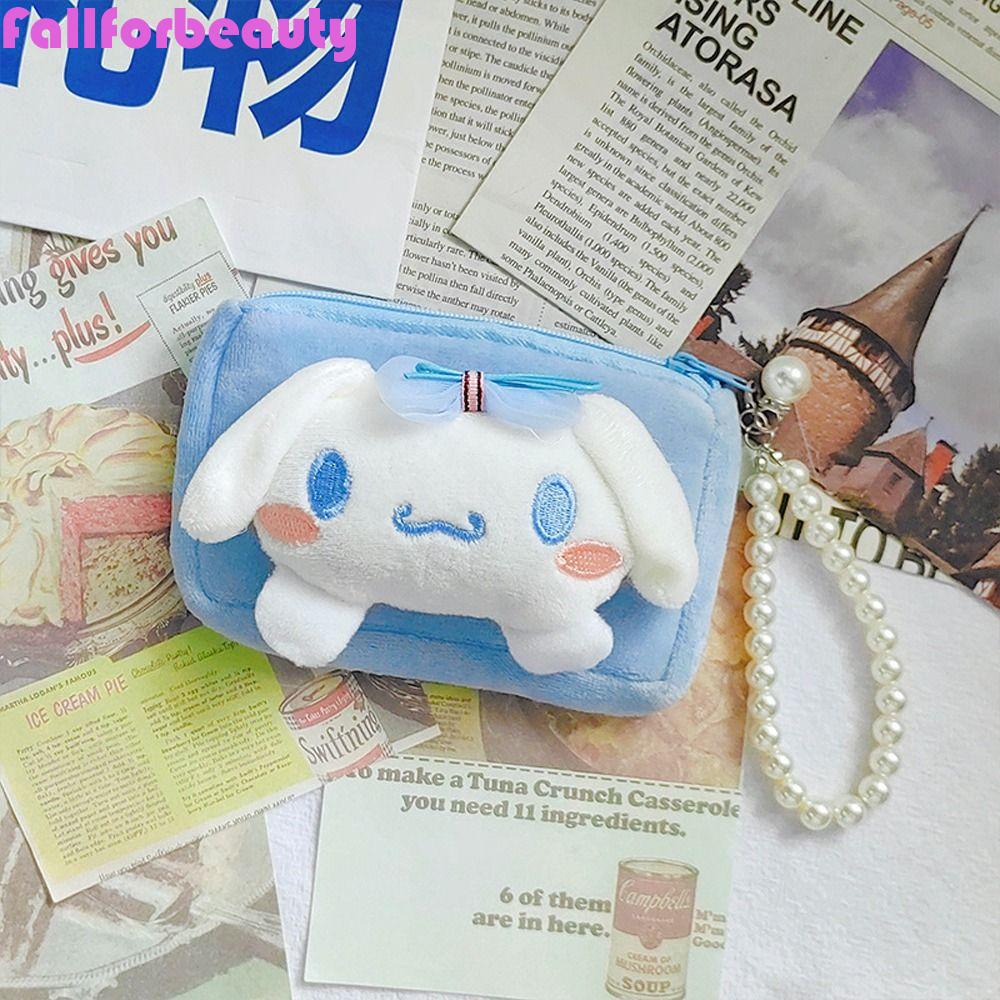 FALLFORBEAUTY Ví Đựng Tiền Xu Hình Thỏ Kuromi My Melody Bằng Lông Nhung Có Dây Đeo Dễ Thương Xinh Xắn