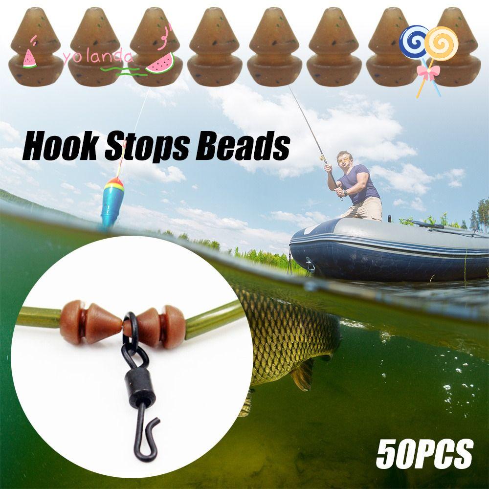 YOLA Bộ 50 Hạt Móc Câu Cá Thể Thao Ngoài Trời