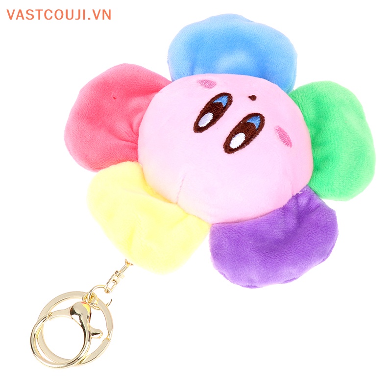 Móc Khóa Hình Hoa Hướng Dương Kirby Nhồi Bông Nhiều Màu Sắc Dễ Thương