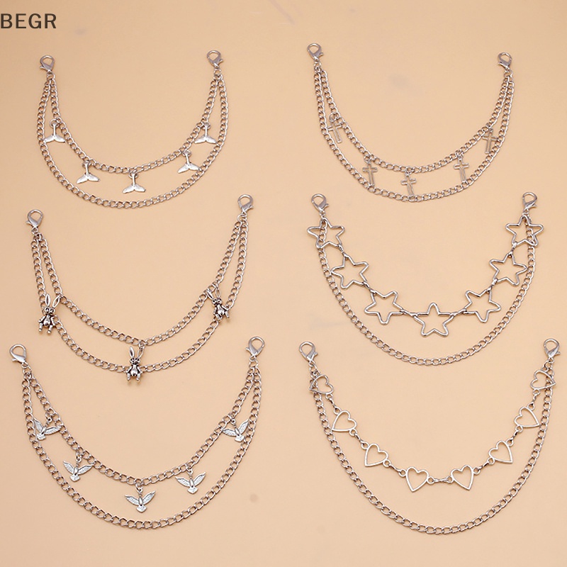 Dây Xích Kim Loại Nhiều Lớp Hình Ngôi Sao / Thỏ / Bướm / Ngôi Sao Trang Trí Túi Xách / Đeo Chéo