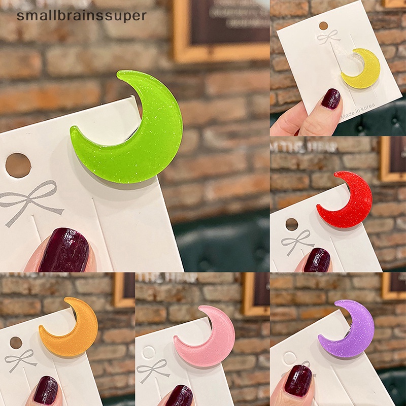 Kẹp Tóc Hình Mặt Trăng Màu Sắc Ngọt Ngào Cho Bé Gái