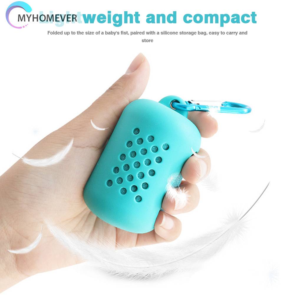 Khăn Lau Khô Nhanh Bằng Sợi Micro Kèm Móc Tiện Dụng Cho Mùa Hè