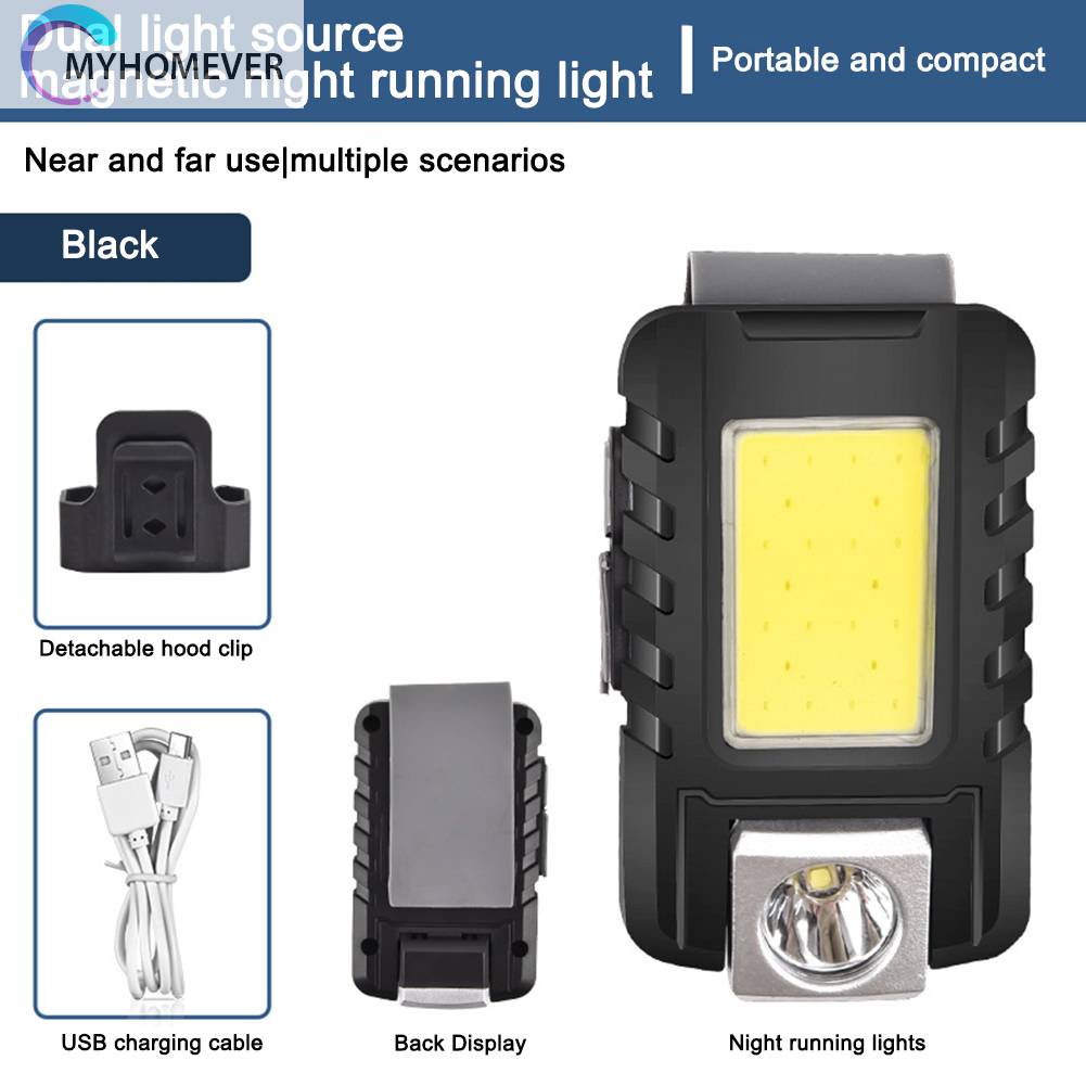 Đèn Led Kẹp Mũ COB 500mAh 500LM Sạc Được Loại C