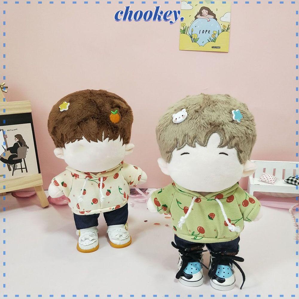 CHOOKEY Áo Sweater Không Tay Họa Tiết Dâu Tây / Cherry Xinh Xắn Dành Cho Búp Bê 20CM