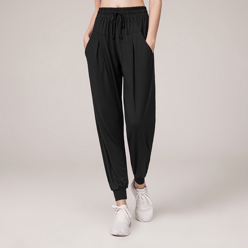 Deukio Quần Dài Thể Thao Dáng Rộng Eo Cao Nhanh Khô Thời Trang Mùa Thu Cho Nữ