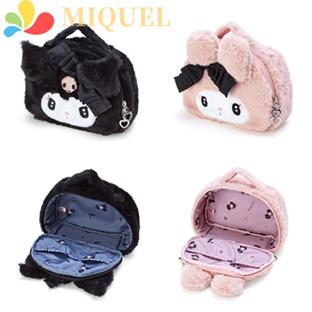 MIQUEL Túi Đựng Đồ Trang Điểm Kuromi Nhồi Bông Hình Melody Cầm Tay Cho Nữ