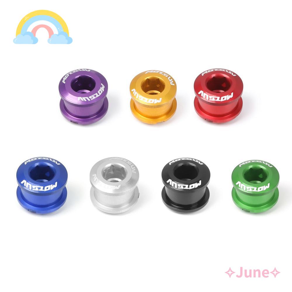 JUNE Set 5 Ốc Vít Gắn Đĩa Xích Xe Đạp Leo Núi Chất Lượng Cao