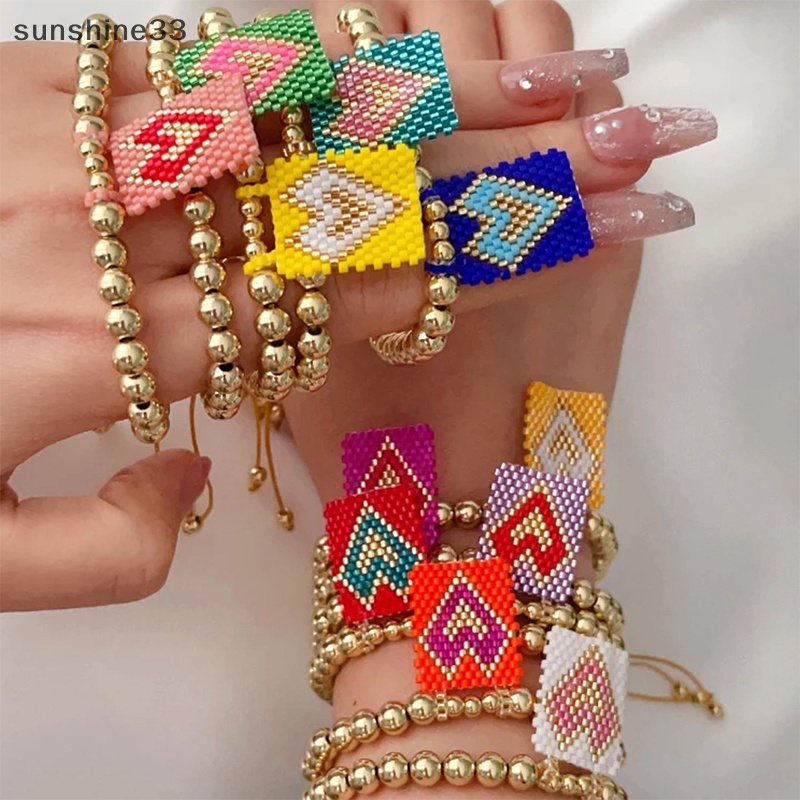 Vòng Tay Dây Xỏ Hạt Handmade Có Thể Điều Chỉnh Thời Trang Dành Cho Nữ