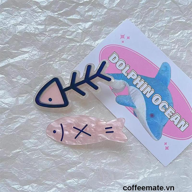 ⚡Kẹp Tóc Hình Xương Cá Nhỏ Dễ Thương Sáng Tạo Phong Cách niche Ngọt Ngào