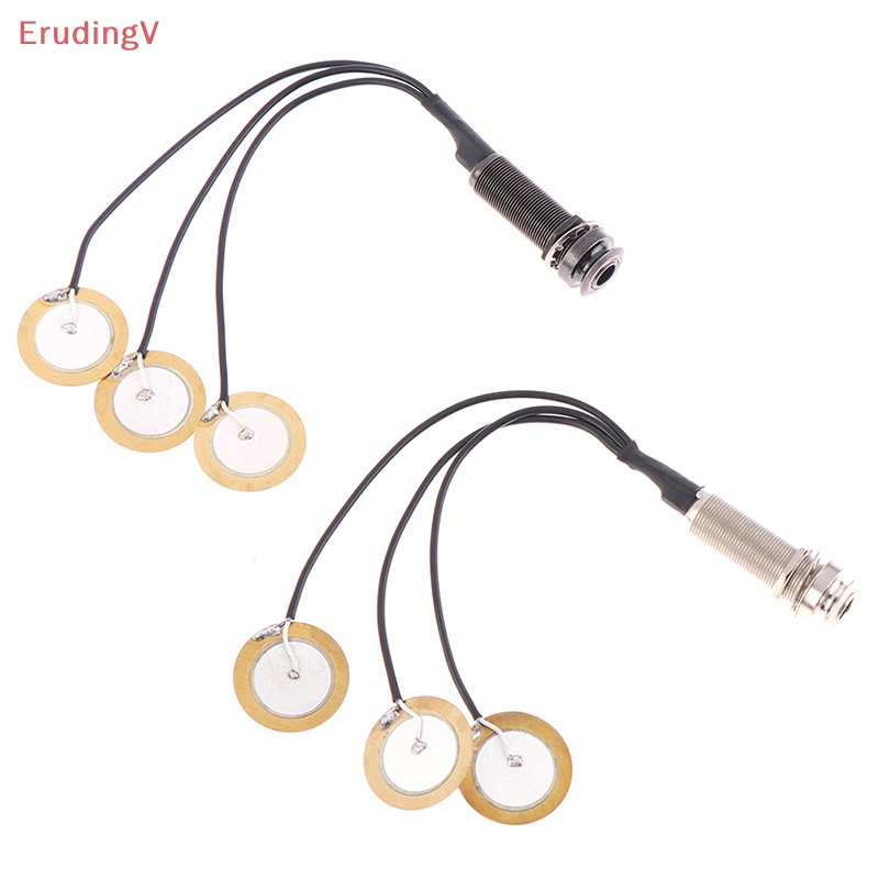 Bộ Pickup Tiếp Xúc Piezo 3 Đầu Cắm Cuối Cho Kalimba