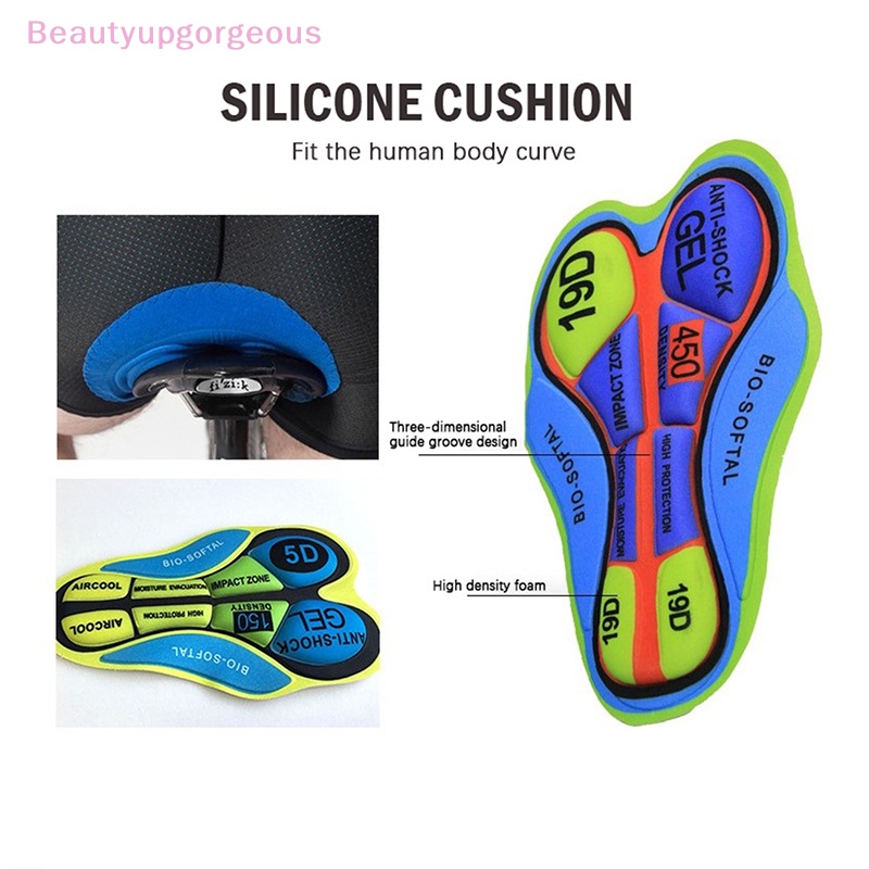 Miếng Đệm Quần Đùi Bằng Silicone 3D Co Giãn Chống Sốc Dành Cho Người Đi Xe Đạp