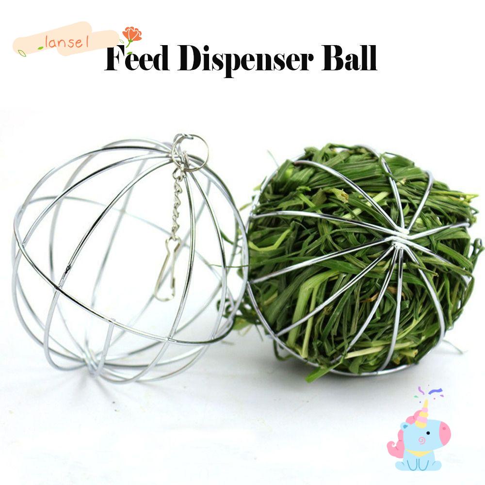 LANSEL Bóng Treo Đựng Thức Ăn Bằng Thép Không Gỉ Màu Bạc Chất Lượng Cao Cho Chuột Hamster