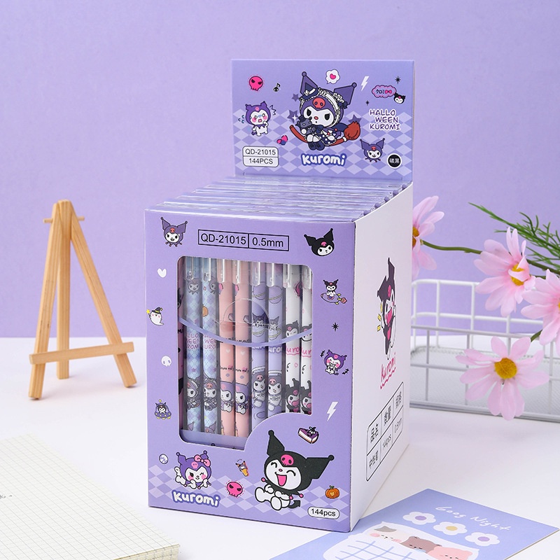 SANRIO Set 12 Bút Bi Kiểu Dáng Hello Kitty Melody Kuromi Cinnamoroll Dễ Thương