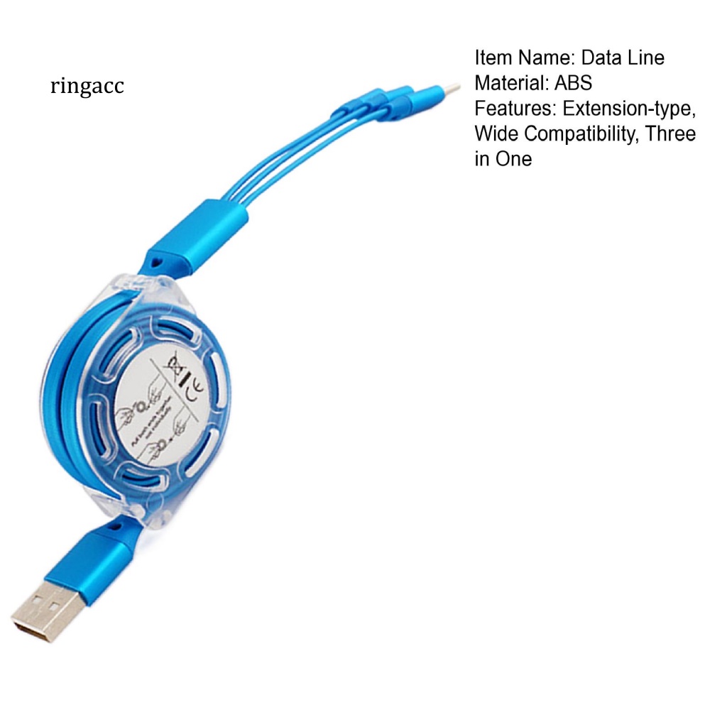Dây Cáp Sạc Nhanh RGA Cho Điện Thoại Micro Usb Ba Trong Một