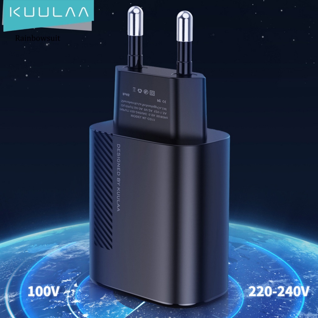 Cục Sạc USB Thiết Kế Thẩm Mỹ Màu Đen Cho Android