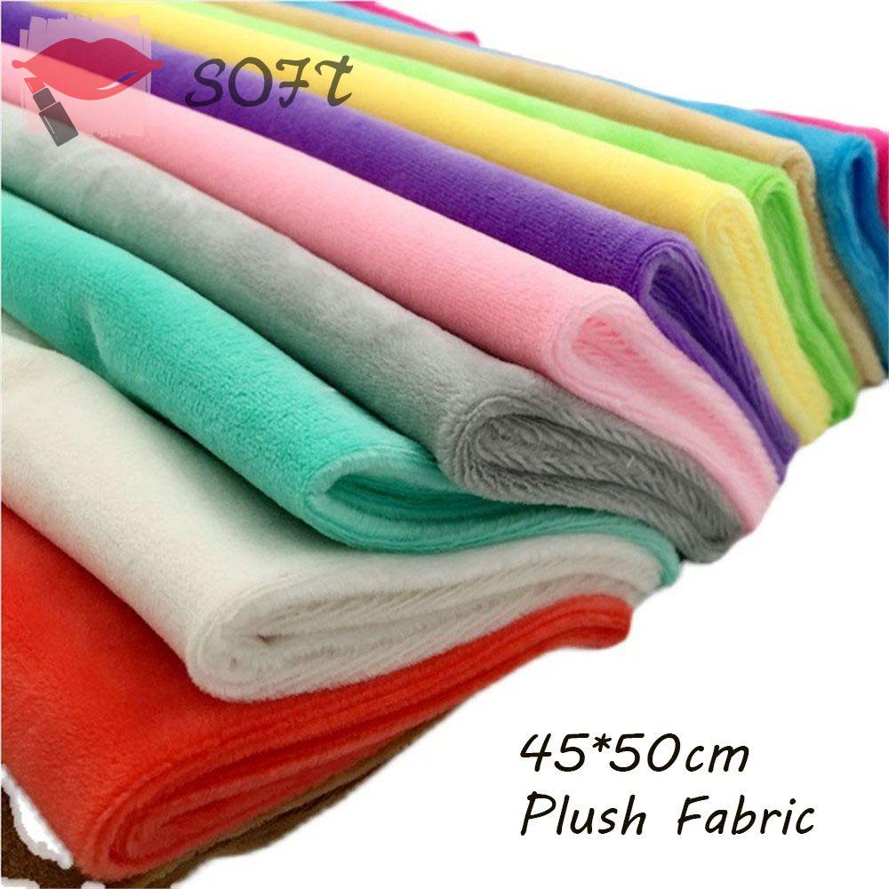SOFTNESS Tấm Vải Lông Nhiều Màu Sắc Kích Thước 45 * 50cm