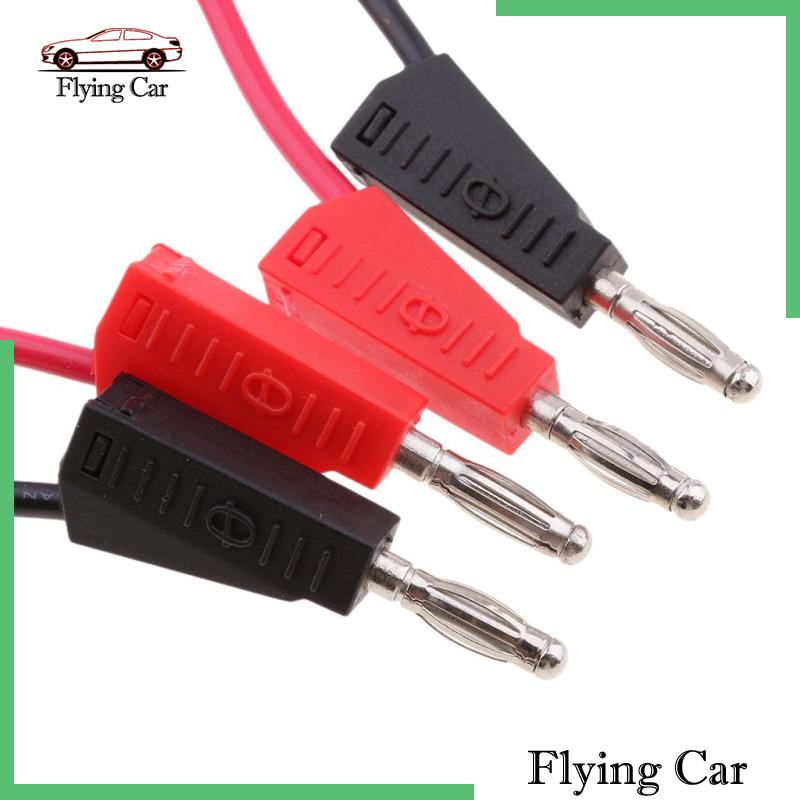 Bộ 2 Phích Cắm Chuối Bằng Silicon Màu Đen Có Thể Xếp Chồng 4mm