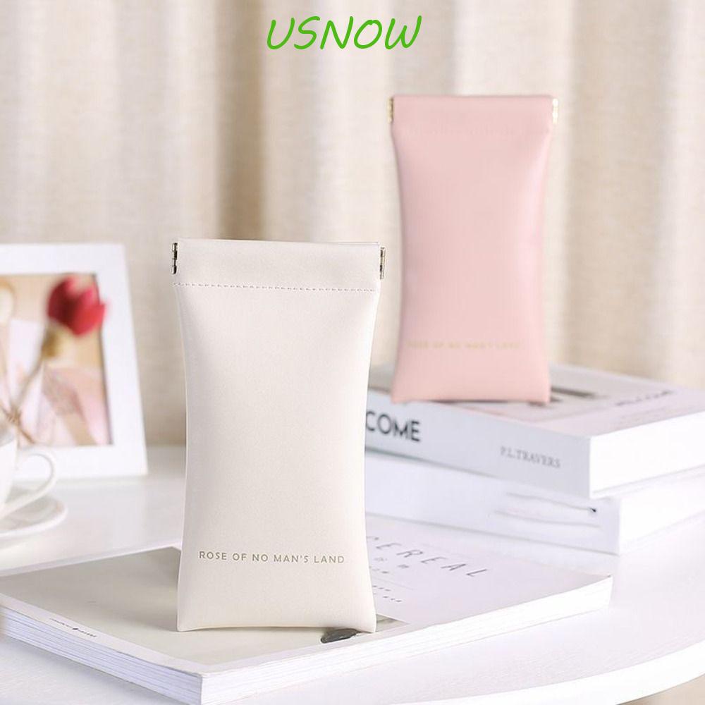 USNOW Ốp Bảo Vệ Mắt Kính Bằng Da PU Chống Thấm Nước Thời Trang Cho Nam Và Nữ