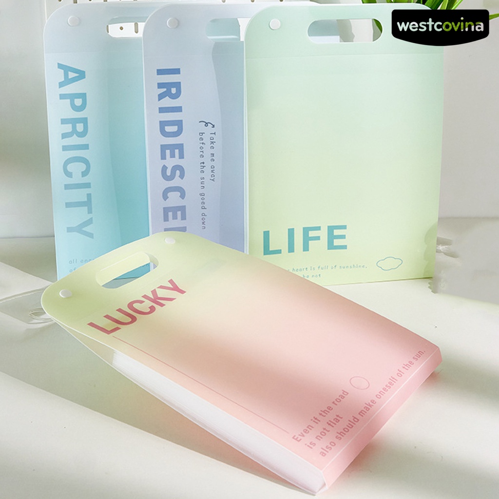 [WSTN]✎1 Bộ Bìa Đựng Tài Liệu Khổ A4 13 Ngăn Đa Chức Năng Tiện Dụng