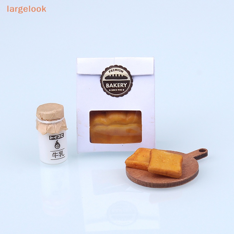 Túi Đựng Bánh Mì / Sữa Mini Tỉ Lệ 1 / 12 Độc Đáo Trang Trí Nhà Búp Bê