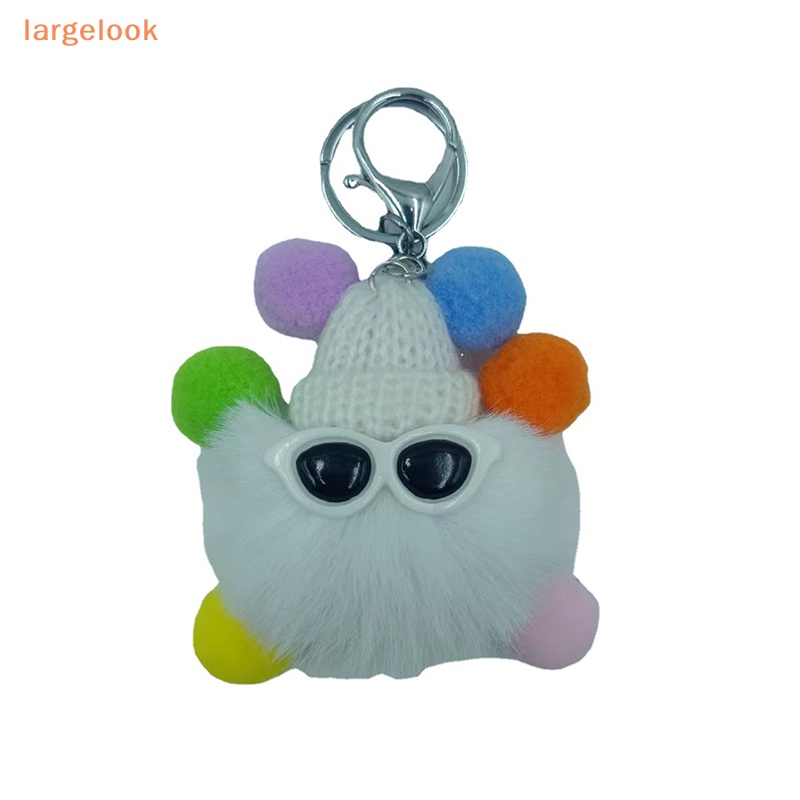 1 Móc Khóa Búp Lông Thỏ Mềm Mại Dễ Thương