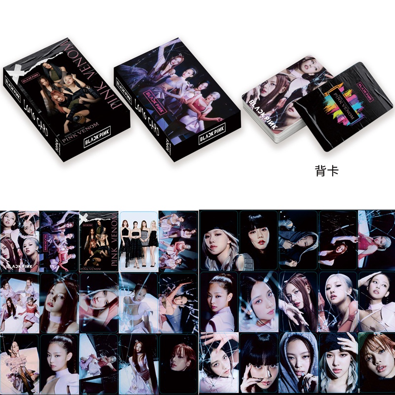 Lomo Card ảnh hologram BLACKPINK ALBUM PINK VENOM Photocard Lisa Rose