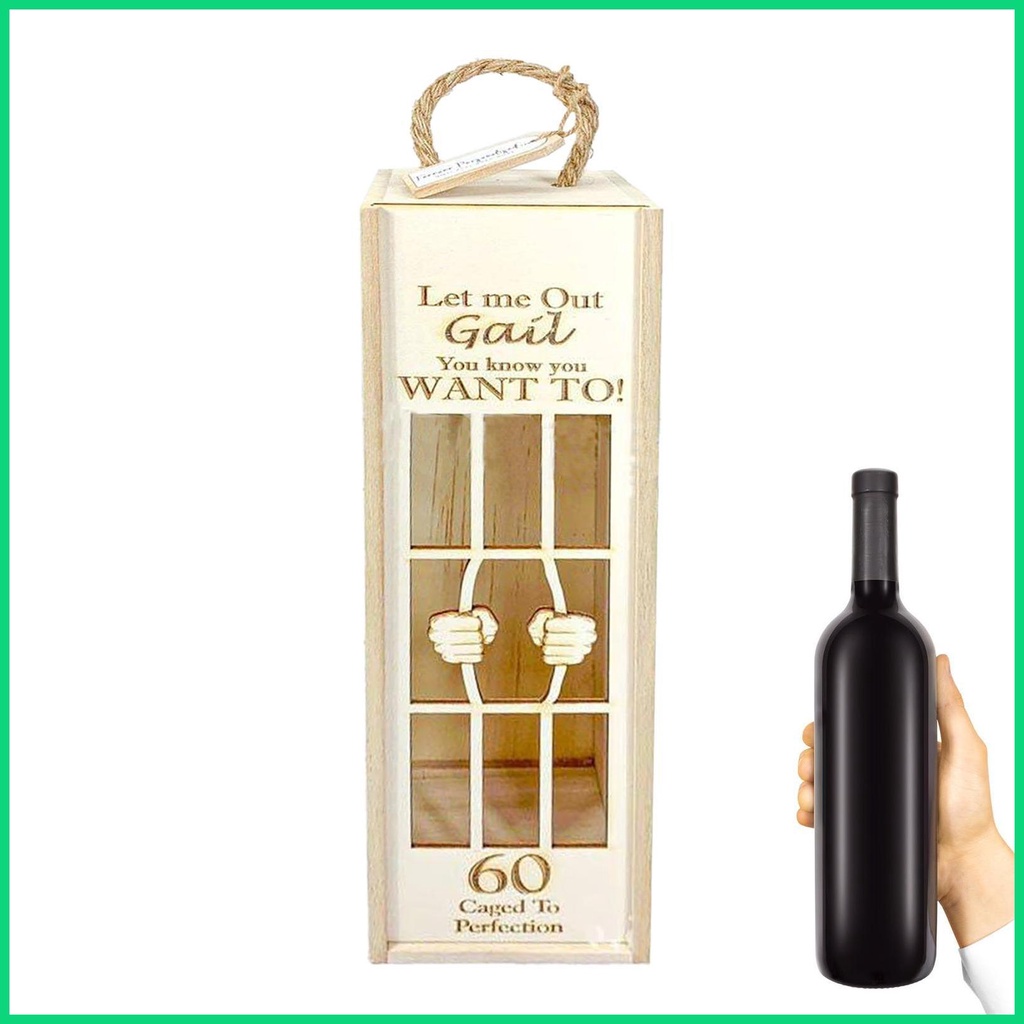 Hộp Quà Tặng Bảo Vệ Chai Nước Uống Có Tay Cầm Họa Tiết Lưới Nhỏ Gọn Thích Hợp Làm Quà Sinh Nhật Jwvn