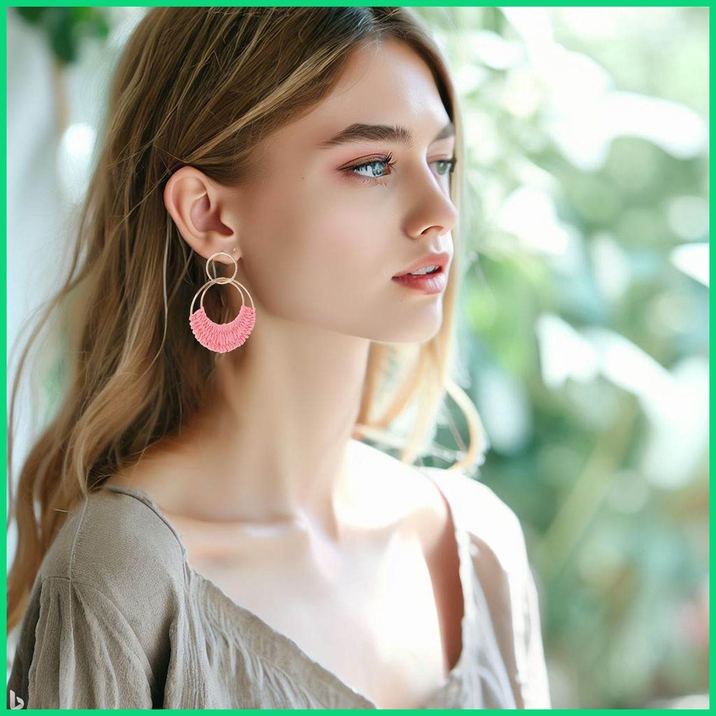 Đôi Khuyên Tai Dáng Dài Phong Cách Boho Thời Trang Mùa Hè Cho Nữ