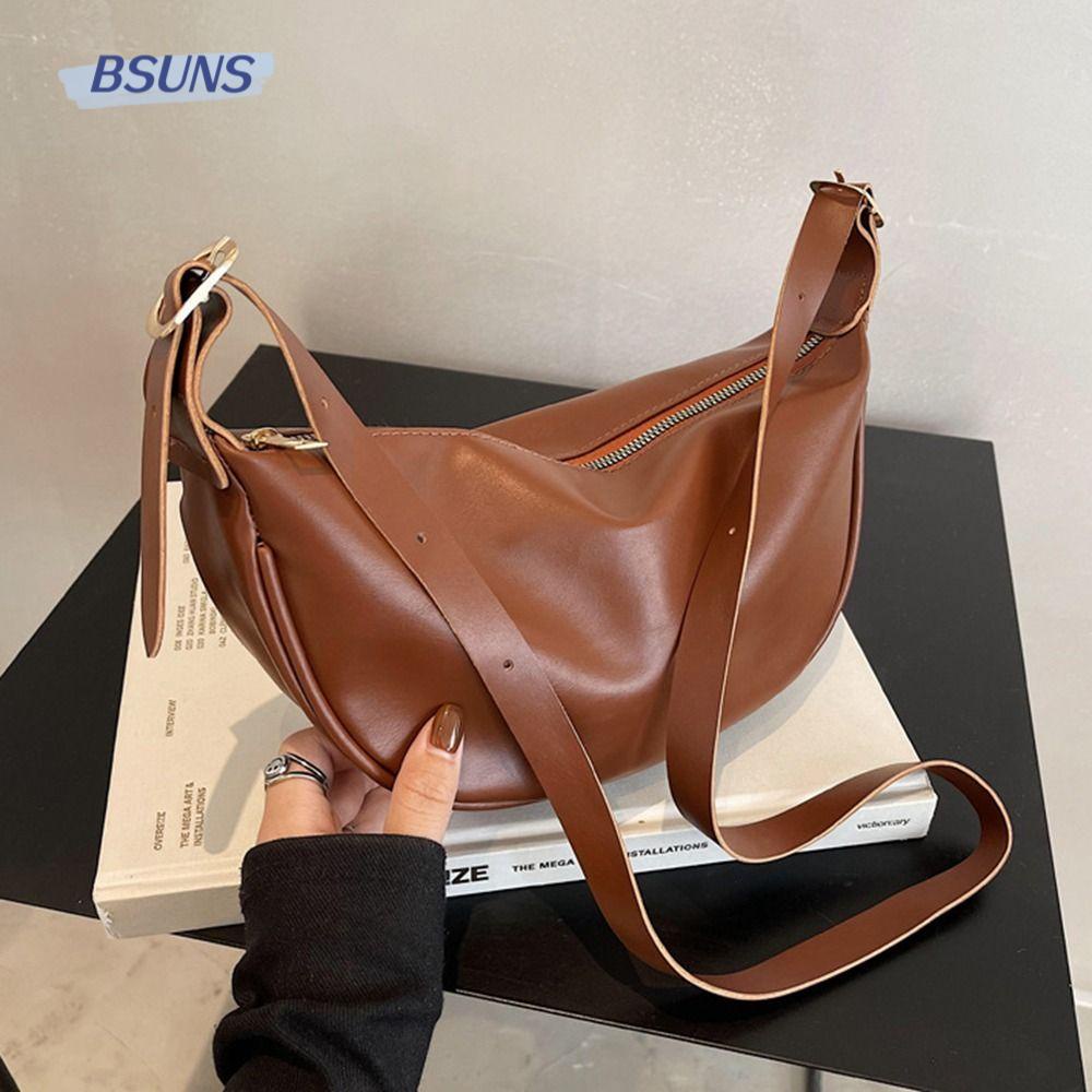 BSUNS Túi Tote Đeo Chéo Ngực Cỡ Lớn Màu Sắc Đơn Giản Siêu Nhẹ Thời Trang Cho Nữ