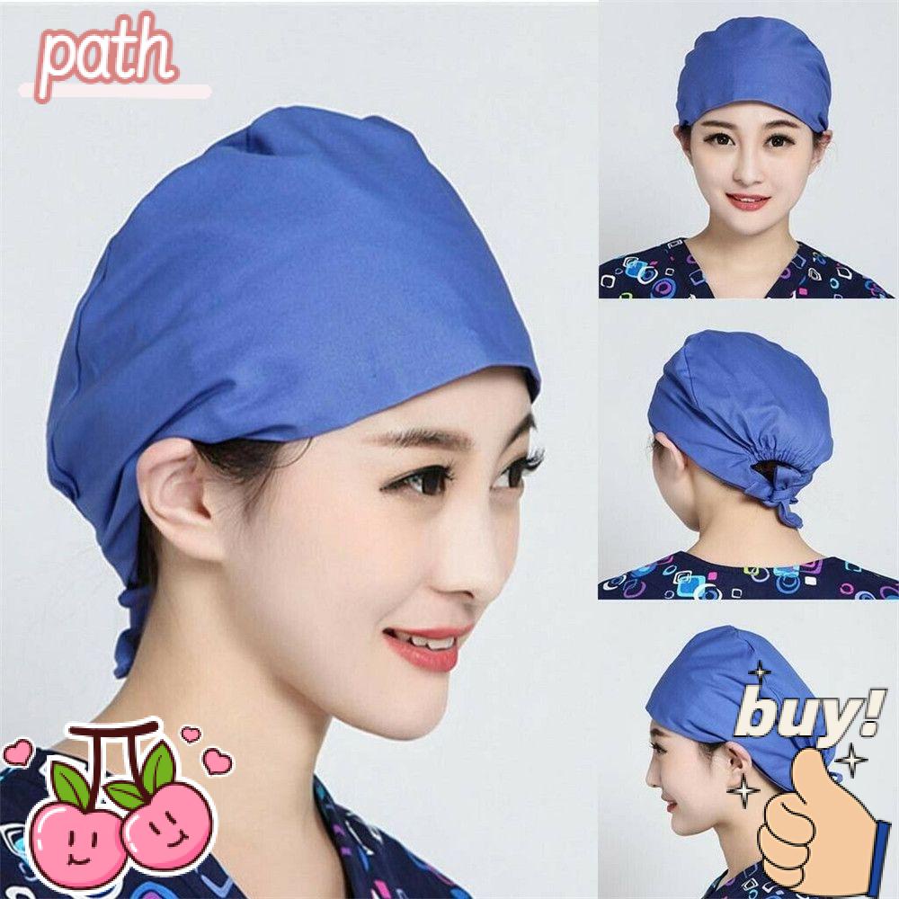 PATH Mũ Phẫu Thuật Tròn Chất Liệu Cotton Có Thể Điều Chỉnh Kích Cỡ