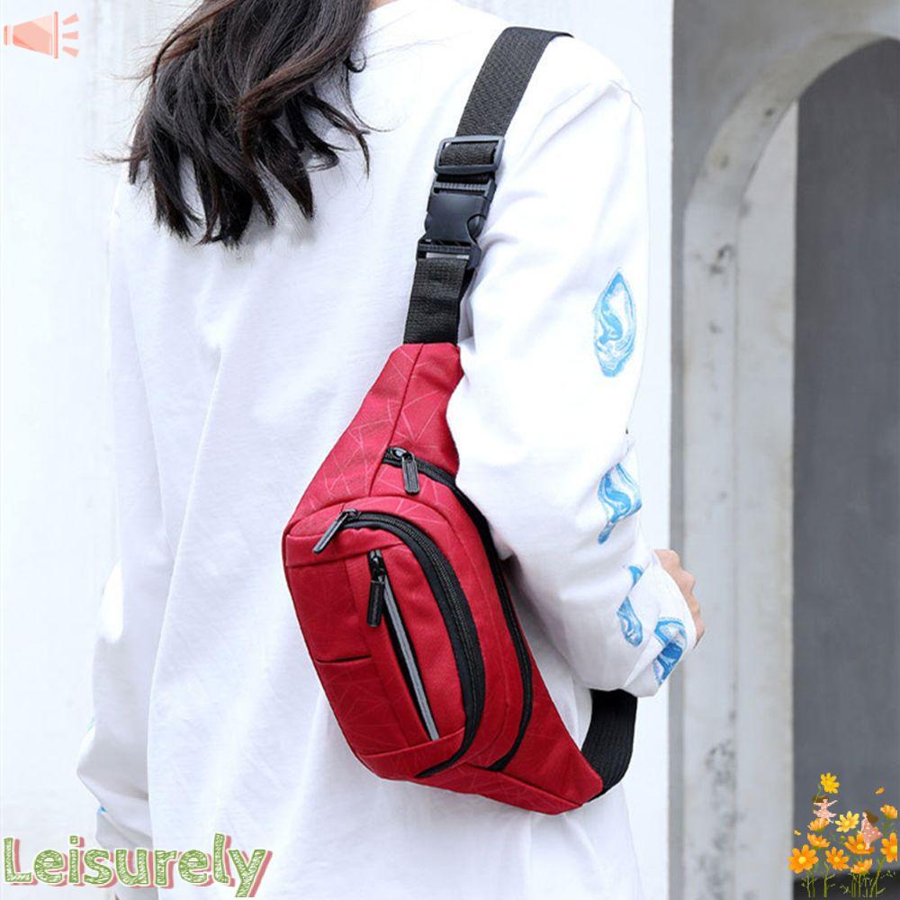 LEILY Túi Đeo Hông Vải Bố Hình Quả Chuối Thời Trang Hip Hop