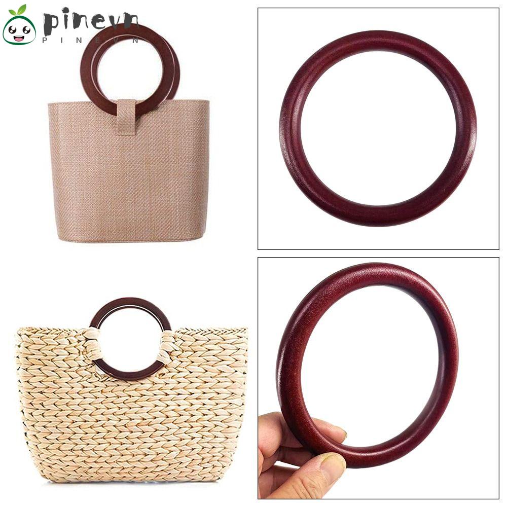 PINEVN Tay Cầm Túi Xách Bằng Gỗ Có Thể Tháo Rời DIY