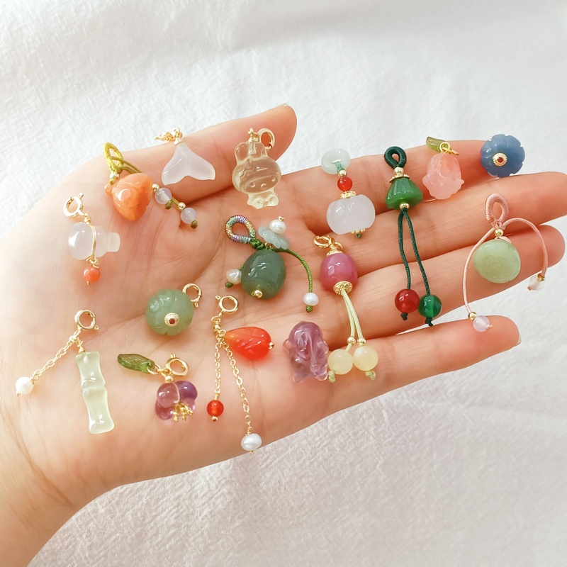 Mặt Dây Chuyền Đá Mã Não Muối Tự Nhiên DIY Thông Dụng