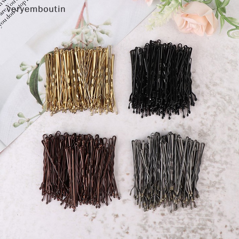 Set 50 Kẹp Tóc Chữ U Màu Vàng Kim Tạo Kiểu Tóc Thời Trang Cho Nữ