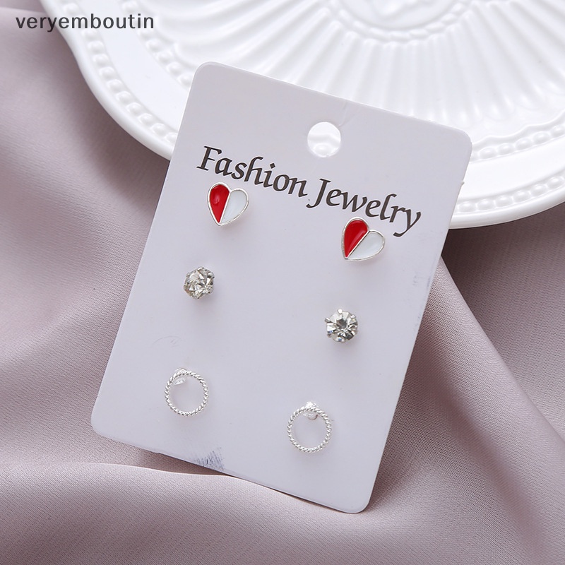 Đôi Bông Tai Hình Học Đính Ngọc Trai Và Pha Lê Thời Trang Hàn Quốc Hiện Đại Dành Cho Bạn Nữ n