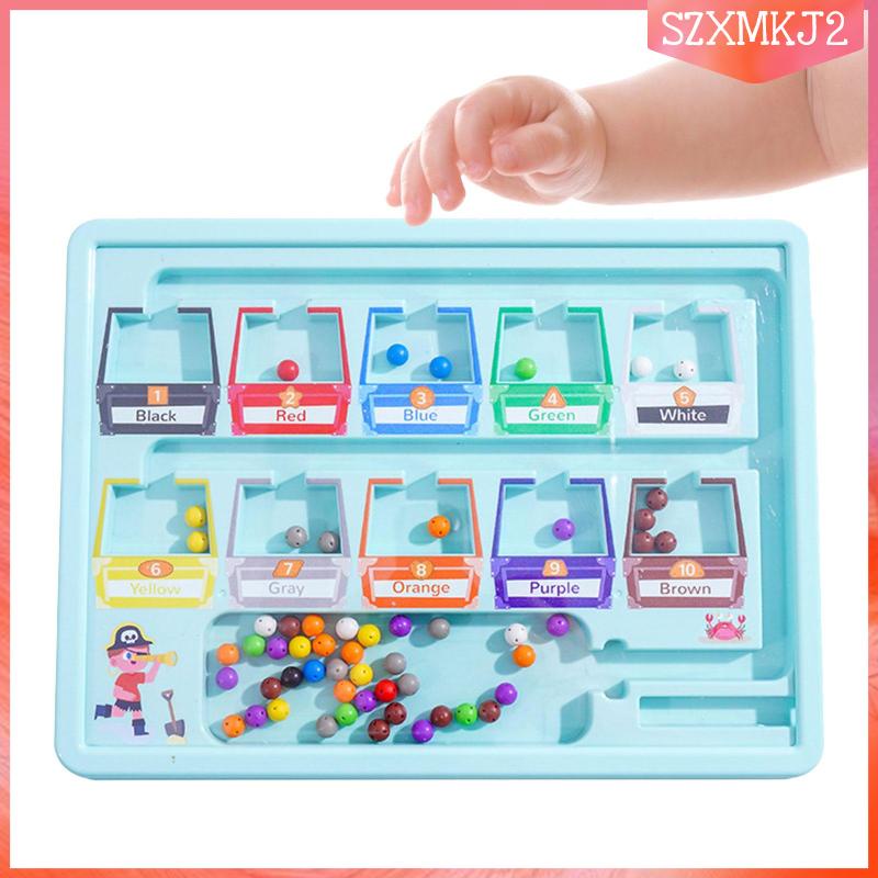 Đồ Chơi Mê Cung Hạt Nhiều Màu Sắc Cho Bé 3 4 5 Tuổi