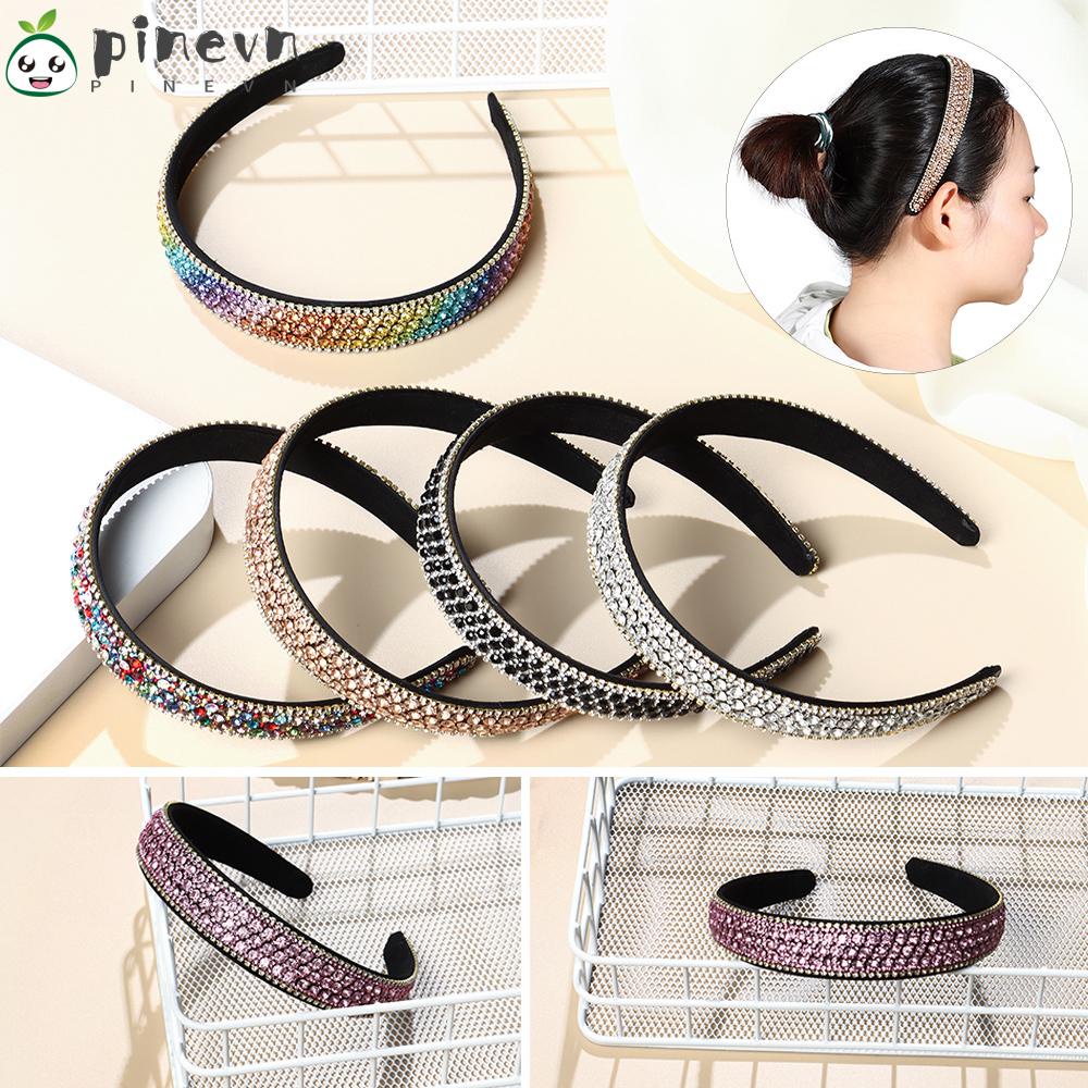 PINEVN Băng Đô Cài Tóc Đính Đá Lấp Lánh Sang Trọng