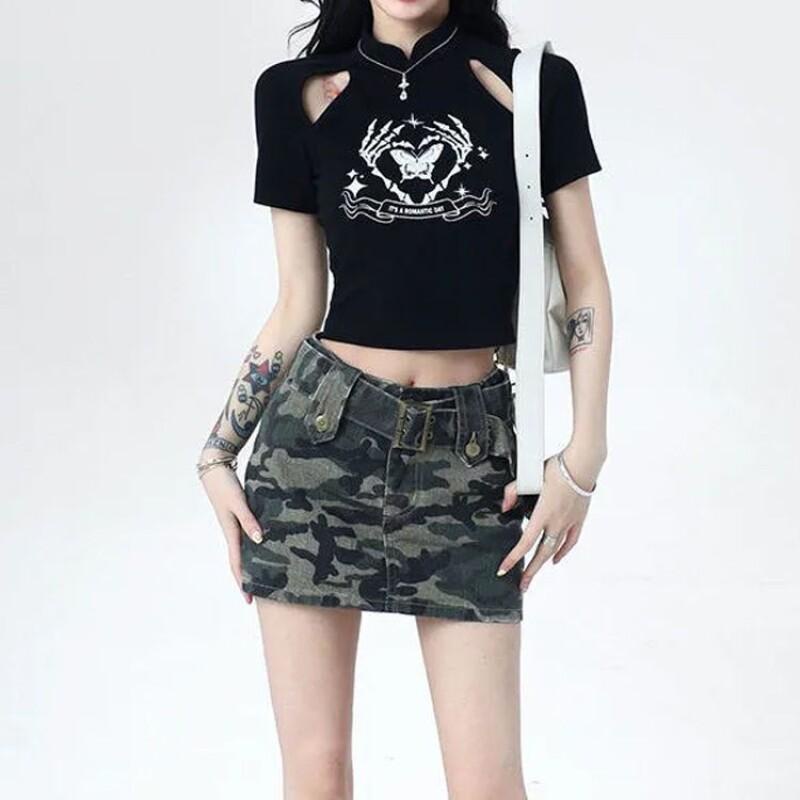 Chân váy Chân váy jean Chân Váy Bò váy nữ Chân Váy Chữ A set váy 2023 New Style JL0787