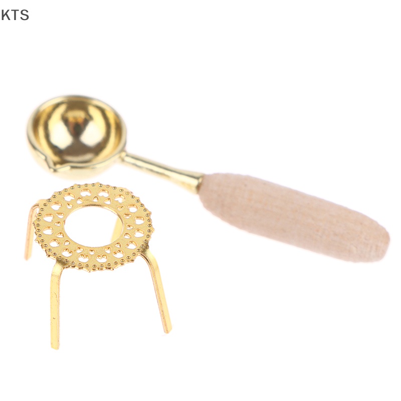 1 Bộ Dụng Cụ Đồ Đóng Dấu Sáp Cho Nhà Búp Bê Tỉ Lệ 1: 12