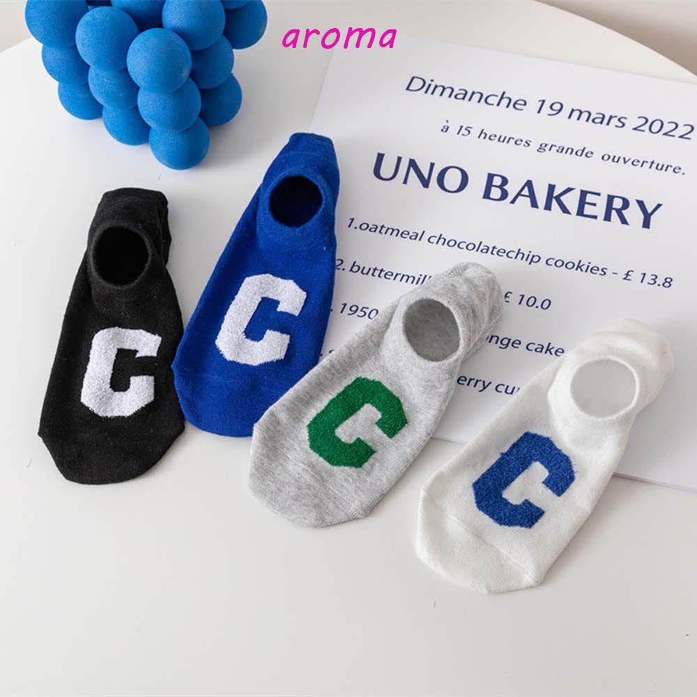 AROMA Đôi Vớ Cổ Thấp Thời Trang Mùa Hè Xinh Xắn Cho Nữ