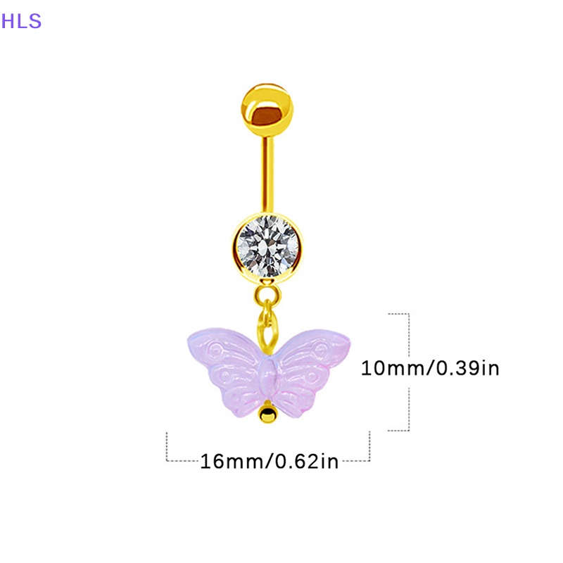 Khuyên Rốn Hình Bướm Bằng Thép Không Gỉ Cá Tính