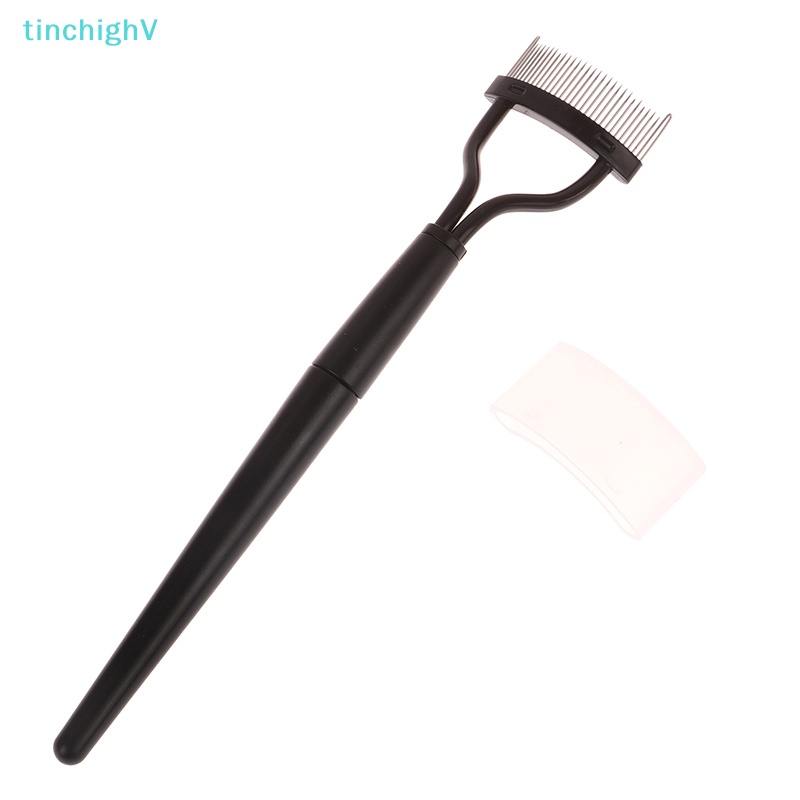 Lược Chải Lông Mi Bằng Kim Loại Màu Đen Nhỏ Gọn Tiện Dụng