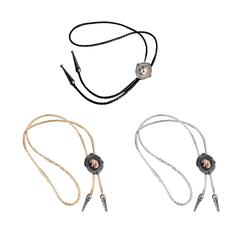 Cà Vạt Đầu Ngựa 3D Phong Cách Cao Bồi Phương Tây Cho Nam Và Nữ