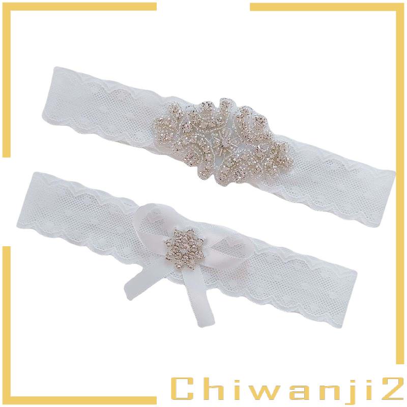 Set 2 Đai Nịt Bít Tất Mềm Mại Cho Cô Dâu Ngày Cưới