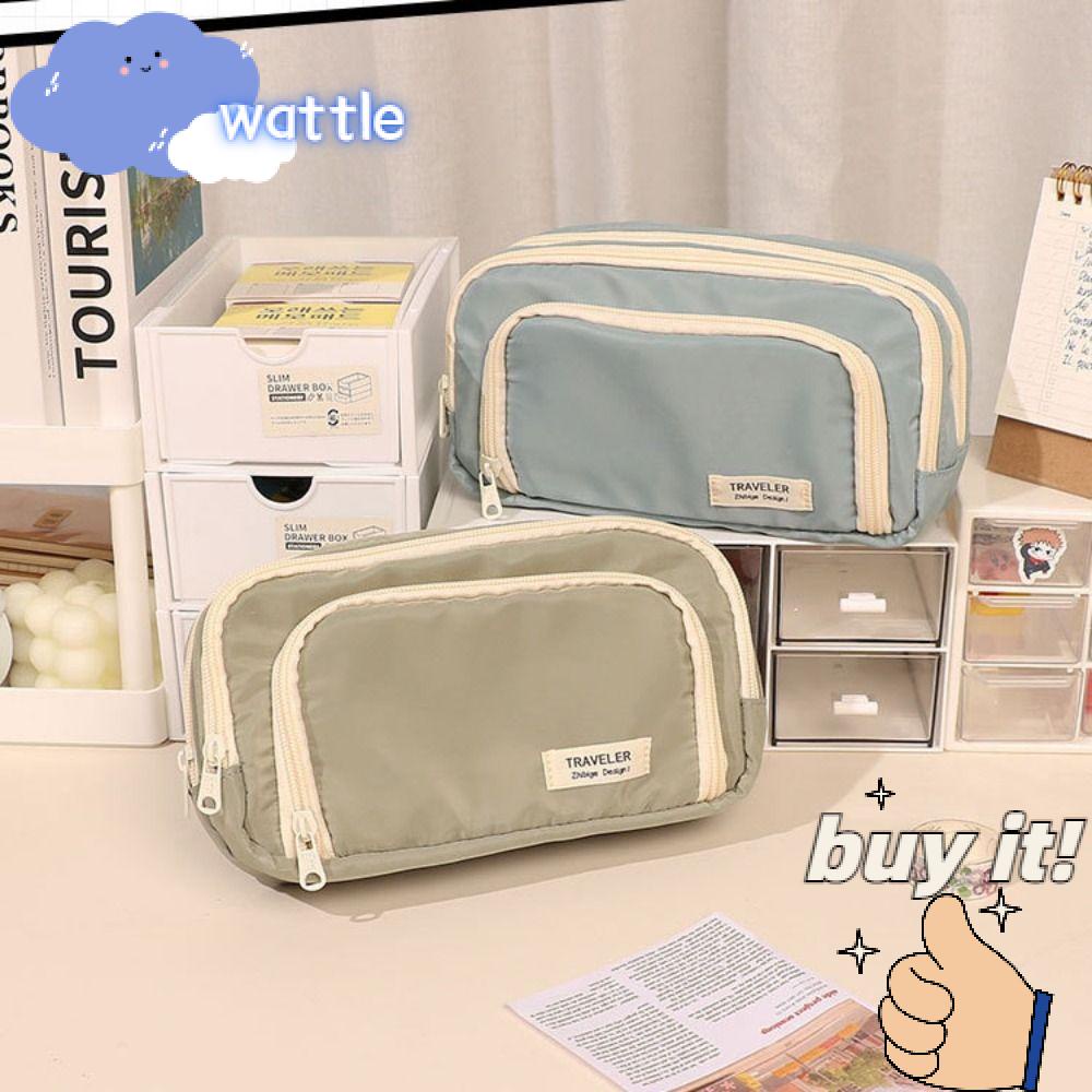 WATTLE Túi Đựng Bút Phong Cách Hàn Quốc Xinh Xắn Ốp