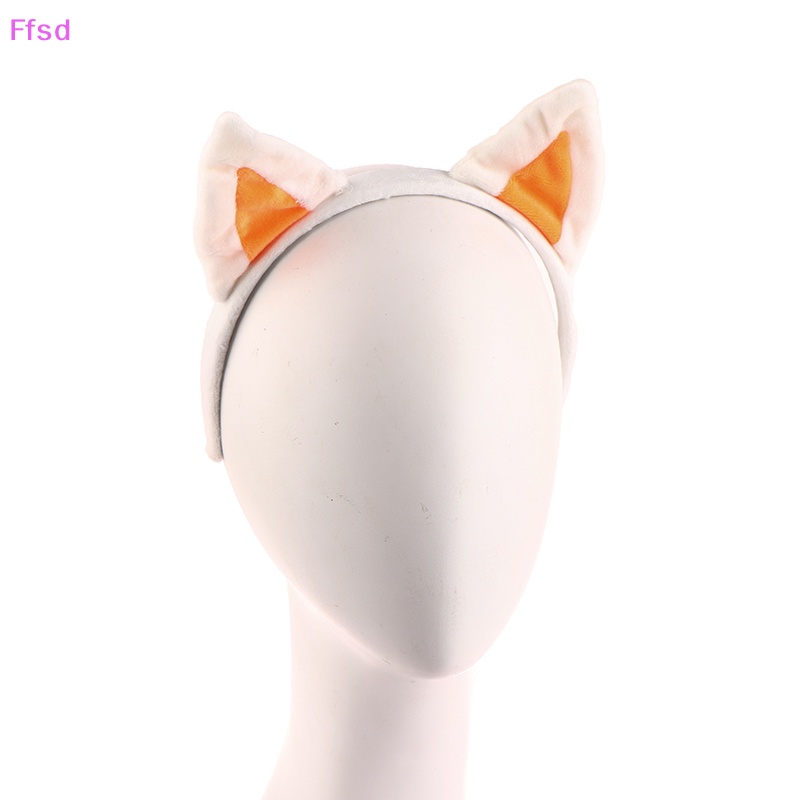 {Ffsd} Băng Đô Tai Mèo Bông Mềm Mại Sáng Tạo Hóa Trang Động Vật Hoạt Hình * Bán Chạy